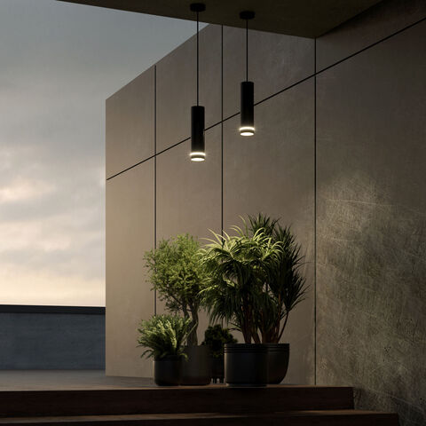 Уличный подвесной светодиодный светильник Elektrostandard DLR023 IP54 35084/H черный