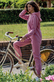 Розовый костюм с капюшоном B&B