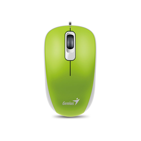 Мышь Genius  DX-110 Green Проводная, оптическая, 1000dpi,USB, длина кабеля 1,5м.,цвет зеленый, - купить в компании MAKtorg