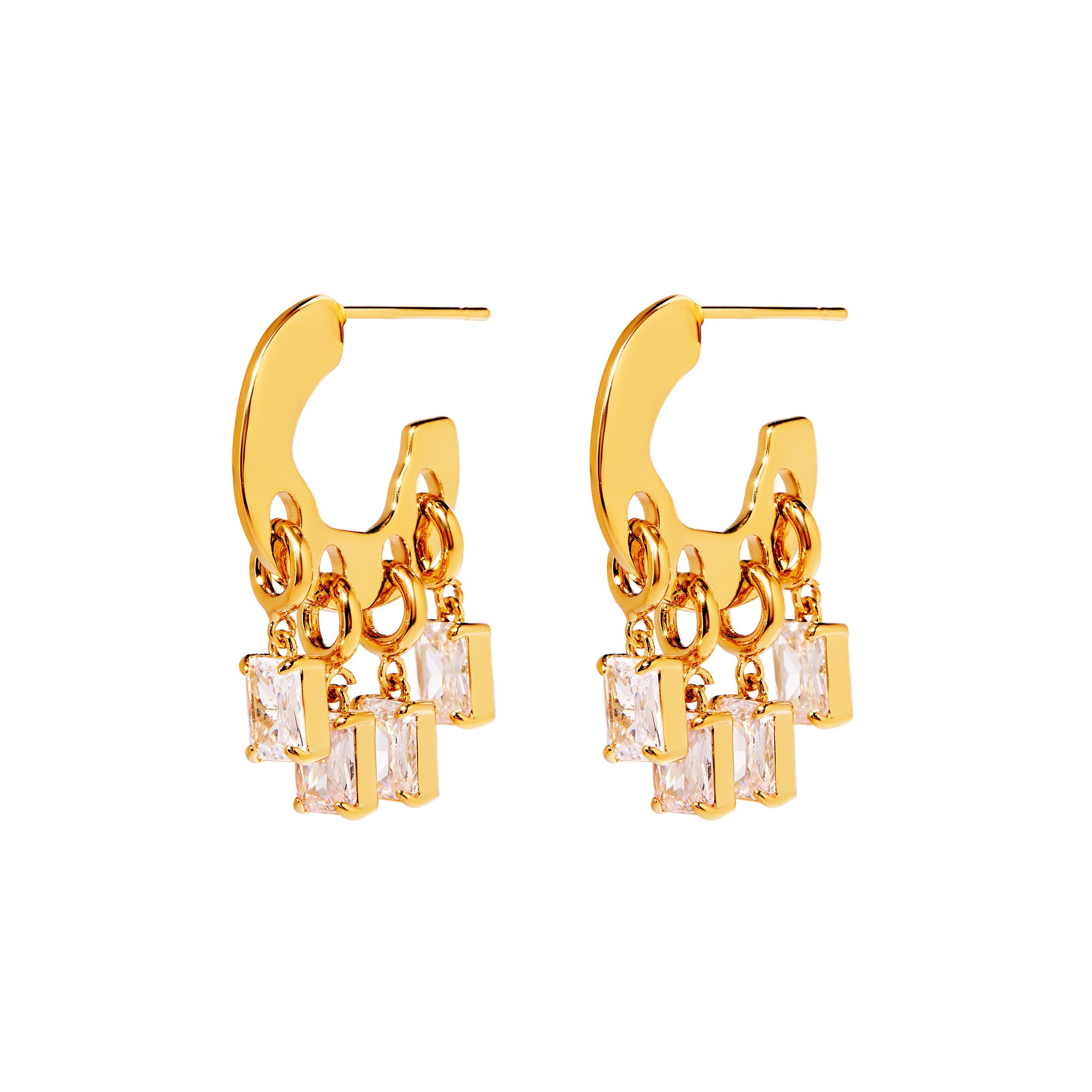 

Серьги Melted Drops Earrings – Gold