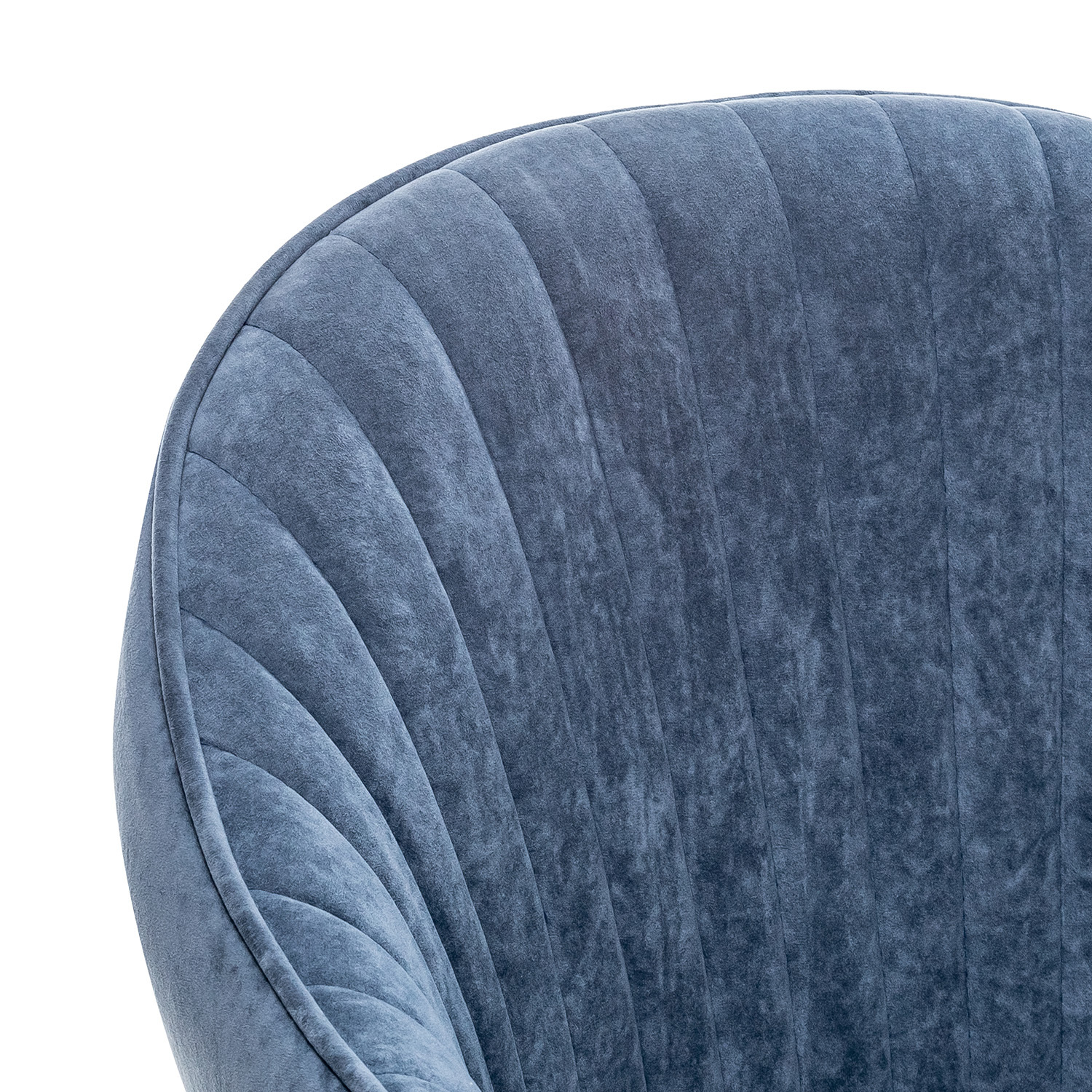 Стул с подлокотниками Leset Вайд, каркас Черный, велюр Синий, фото 6