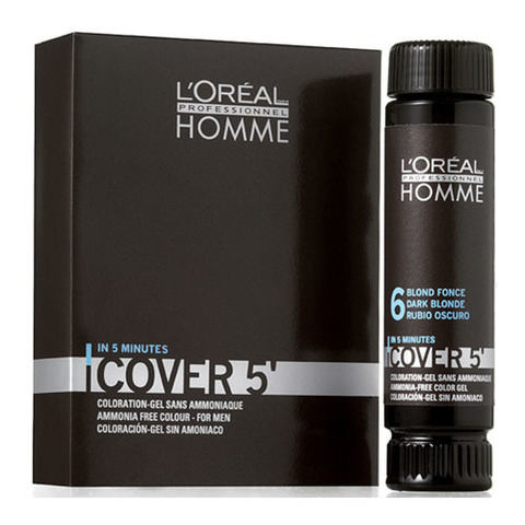 L`oreal Professionnel Homme Cover 5 №3 - Тонирующий гель для мужчин (темный шатен глубокий)