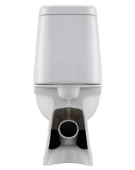 Унитаз-компакт Остин с горизонтальным выпуском Slim