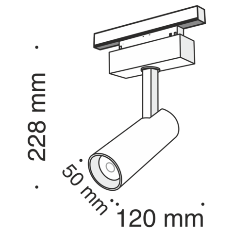 Магнитный трековый светильник Maytoni Focus LED TR019-2-10W4K-B