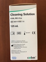 Чистящий раствор для анализаторов электролитов AVL Cleaning Solution (for electrolyte systems AVL) 125мл Roche Diagnostics GmbH, Germany/Рош Диагностикс ГмбХ, Германия