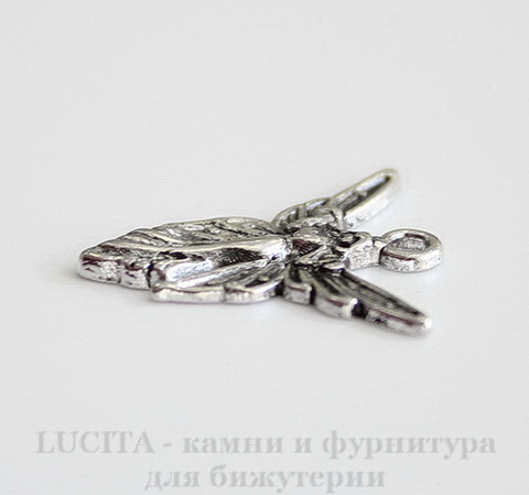 Подвеска "Королева фей" 20х19 мм (цвет - античное серебро)