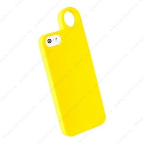 Накладка REMAX для iPhone SE/ 5s/ 5C/ 5 с кольцом желтая
