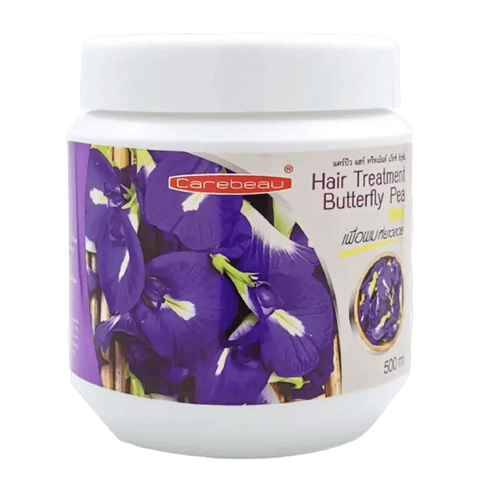 Маска для волос с синим чаем против выпадения Carebeau Hair Treatment Butterfly Pea Mask, 500 гр