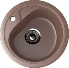 ULGRAN U-500  Круглая мойка с отверстием под смеситель