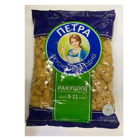 Макароны ПЕТРА Ракушки 400 г КАЗАХСТАН