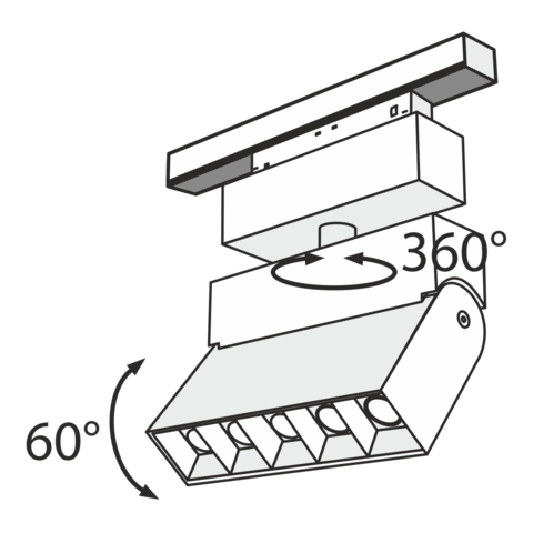 Трековый светильник Technical Points  TR015-2-10W4K-B
