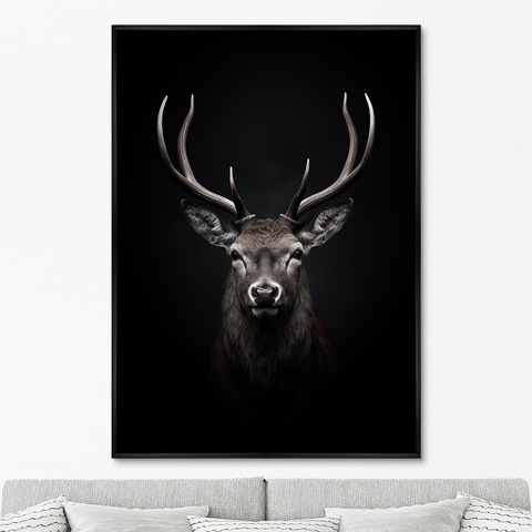 ArtNoMore - Репродукция картины на холсте Deer in the dark, No 1, 2024г.