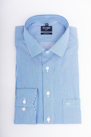 OLYMP LUXOR MODERN FIT Сорочка в полоску с технологией Non-Iron