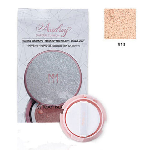 May Island Audrey Dia Pearl Cushion #13 Light Beige - Кушон увлажняющий с эффектом сияния