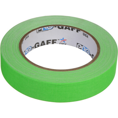 Скотч ProTapes Pro Gaff Adhesive Tape (2,5 см x 22м) флуоресцентный зеленый