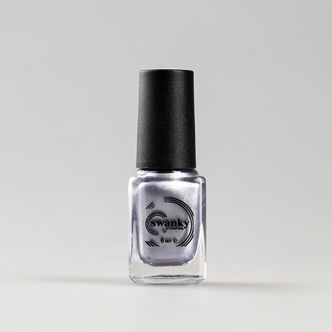 Лак для стемпинга Swanky Stamping M120, серо-голубой 6 мл.