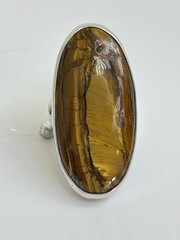 Тигровый глаз ( кольцо из серебра)