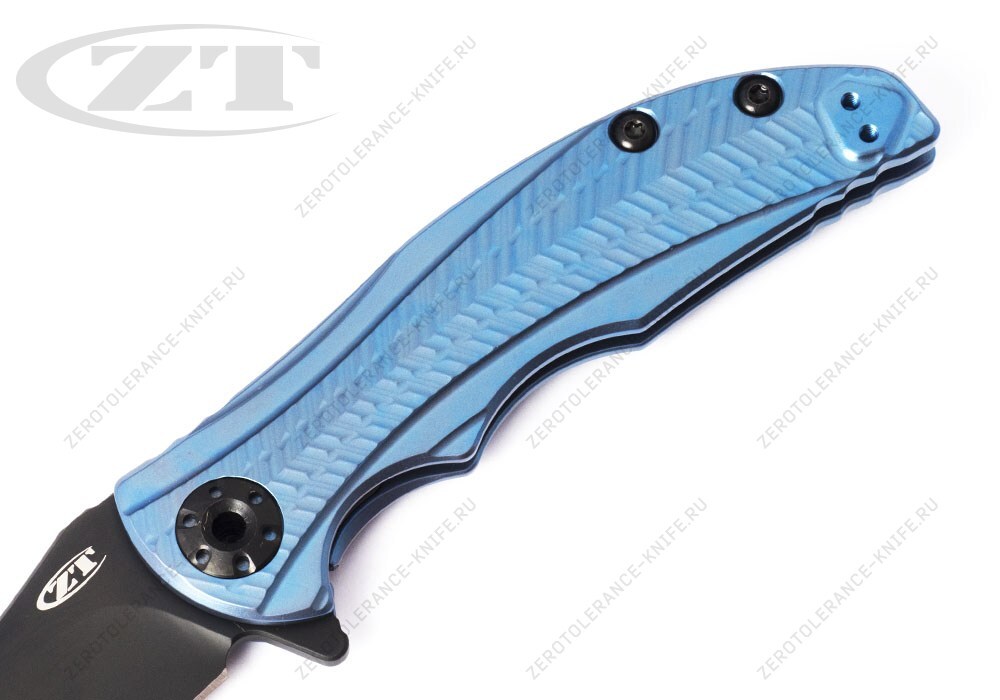 Нож Zero Tolerance 0609BLUBLK First 8 RJ Martin - фотография 