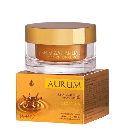 Белита-М AURUM Крем для лица увлажняющий с золотом 45г