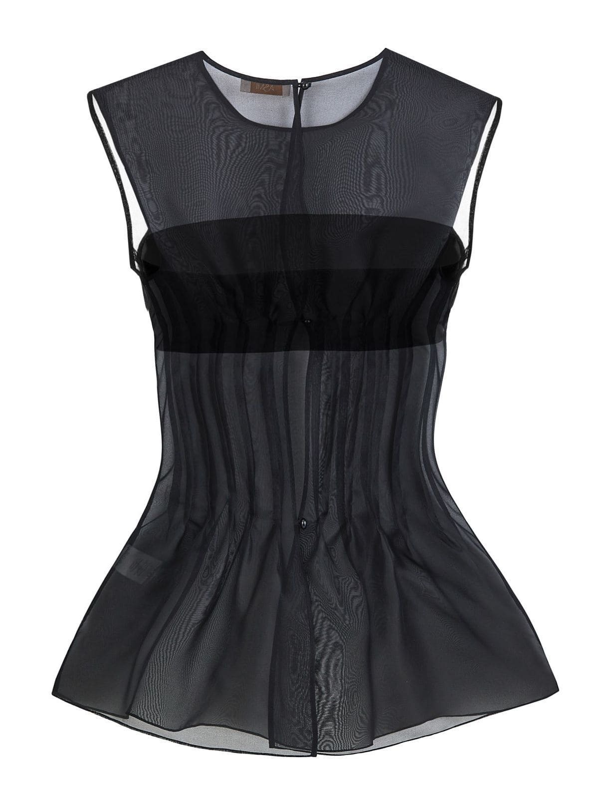 Прозрачный топ шелковый