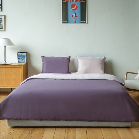 Постельное бельё двустороннее LaPrima сатин (1,5 сп) - Слива - купить