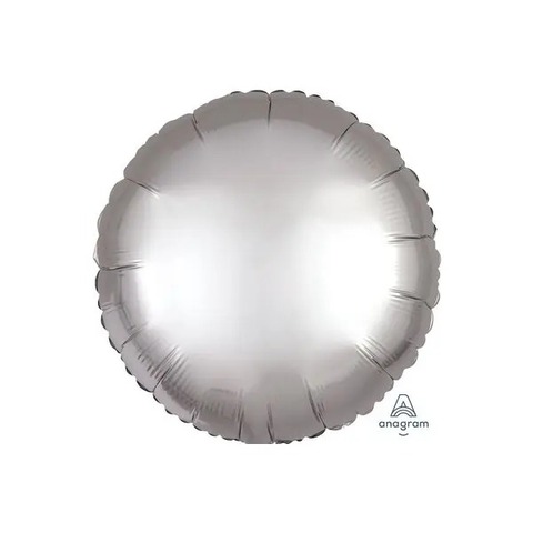 Круг Сатин Серебро An 18"