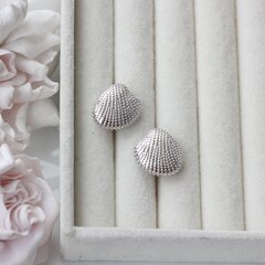 Швензы Ракушки 17 мм с английским замком, родий, Ш134