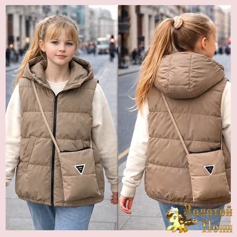 Жилет с сумкой д (10-15) 260203-WE124