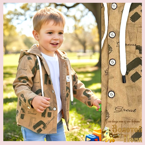 Рубашка с капюшоном влв (1-4) 260210-Y1079