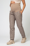 Утепленные брюки для беременных 16040 капучино