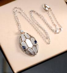 Колье с подвеской ЗМЕЯ качество VGOLD коллекция SERPENTI