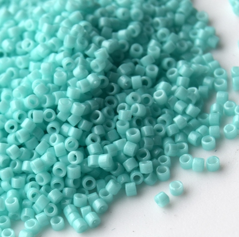 DB-2122 Бисер цилиндрический Миюки делика 11/0 Мята непрозрачный /Miyuki delica 11/0 Duracoat Opq Catalina