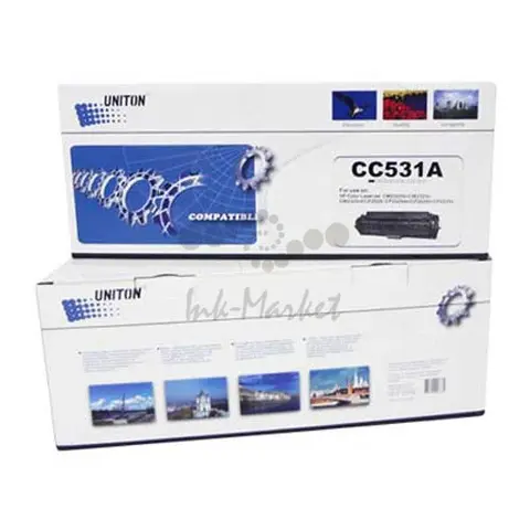 Совместимый картридж UNITON Premium для HP Color LJ CP 2025/CM 2320 CC531A (304А), CANON LBP-7200 Cartridge 718C синий