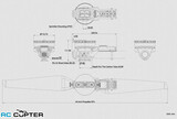 Набор ВМГ T-Motor A10 (A10 KV120 1шт + ESC 14S FOC 100A 1шт + пропеллер MF3424P 1шт), тяга 7-23кг, для агродронов 16-25л