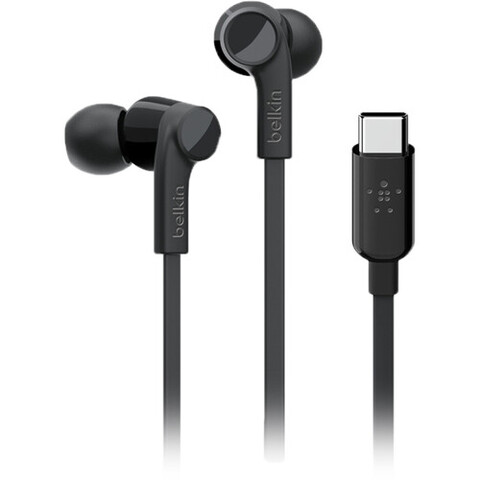 Наушники проводные Belkin Soundform Headphones with USB-C Connector, черный