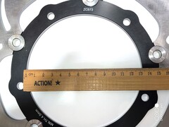 Диск тормозной передний на Yamaha MT-07/ABS / TRACER700 / XT Z TENERE700, черный лепестковый