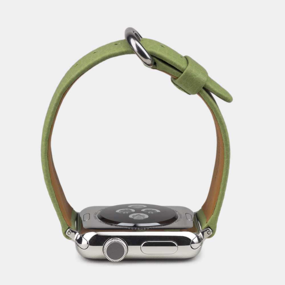 Ремешок для Apple Watch 42/44mm Classic из кожи теленка цвета светлая Олива