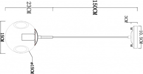 Подвесной светильник Arte Lamp TUREIS A9915SP-1BK