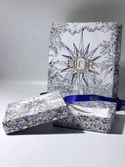 99015 -Комплект подарочной упаковки DIOR (бело-синяя с золотом)