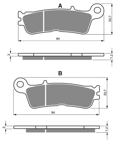 Тормозные колодки дисковые 403 S33