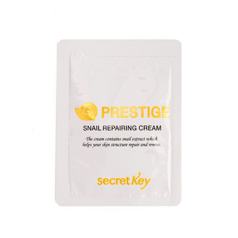 СК Prestige Snail Крем Престиж с муцином улитки пробник Prestige Snail + EGF Repairing Cream_sample pouch 2гр