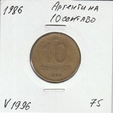 V1996 1986 Аргентина 10 сентаво