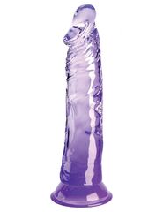 Фиолетовый фаллоимитатор на присоске 8’’ Cock - 21,8 см. - 