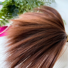 Волосы для кукол, трессы прямые, 15 см*1 метр, цвет шоколадный, набор 2шт.
