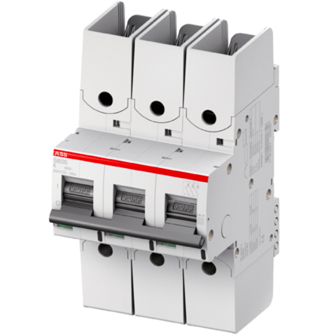 Автоматический выключатель 3-полюсный 10 А, тип UCK, 25 кА S803S-UCK10-R. ABB. 2CCS863002R1427