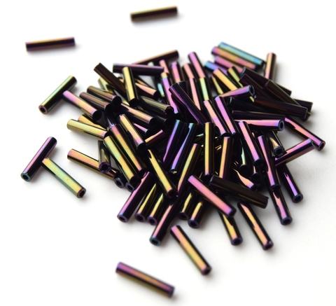 Стеклярус Тохо 9 мм 0085 фиолетовый ирис