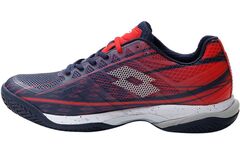 Теннисные кроссовки Lotto Mirage 300 Clay - navy blue/all white/red poppy