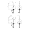 Lemark LM3861C Смеситель Lemark Minima для кухни с подключением к фильтру с питьевой водой (LM3861C)