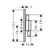 Hansgrohe 75417670 HG 75 417 670  DuoTurn E Смеситель для ванны, однорычажный, для 2 потребителей, скрытого монтажа, мч