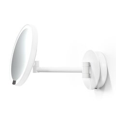 Decor Walther 0122350 Decor Walther Round Just Look WR Косметическое зеркало 21.5см на аккум., подвесное, увел. 5x, подсветка LED, цвет: белый матовый (Снято с пр-ва) фото